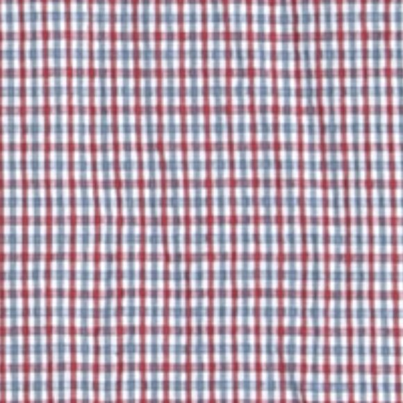 Barneys New York Red/Blue Plaid Seersucker Size L - Picture 3 of 3